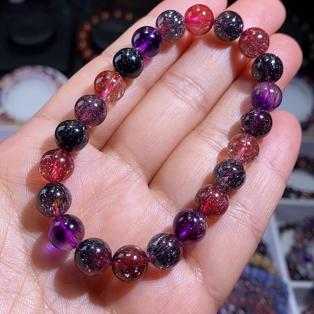 未镶嵌手链水晶黑加仑