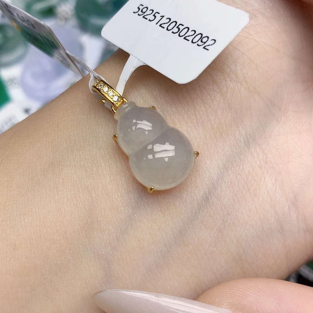 翡翠未镶嵌颈饰天然缅甸翡翠a货百元以上9元证书费自理