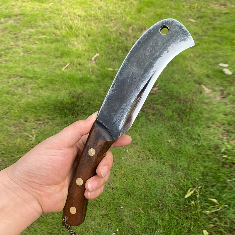 鹰嘴小刀新款柴镰型户外露营开路钓鱼修枝荒野求生携带便捷多用途