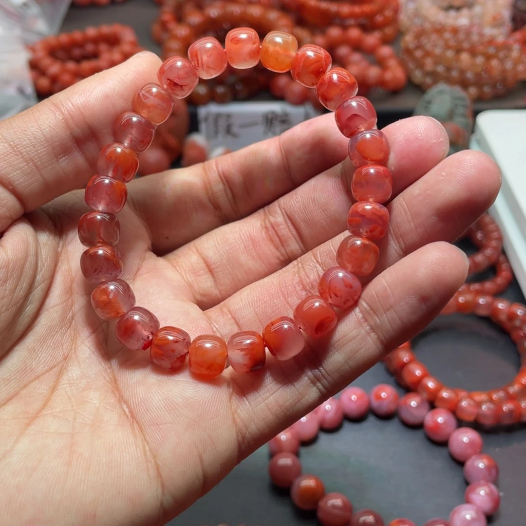 南红玛瑙手链未镶嵌海*