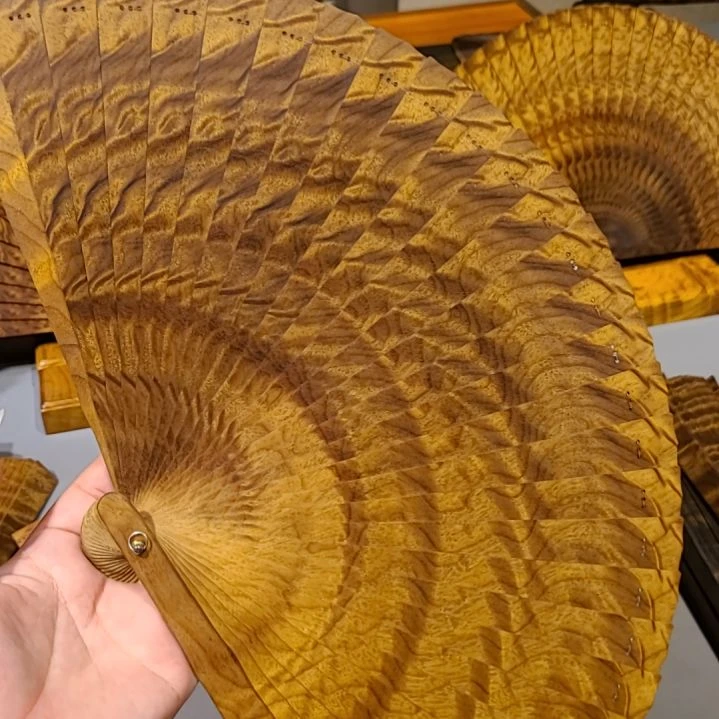 扇子21小叶桢楠金丝楠木苏扇