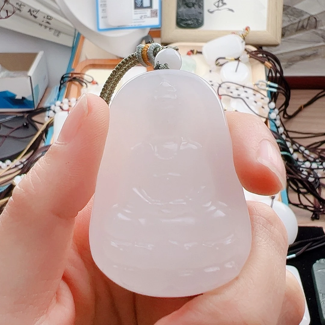 石英质玉未镶嵌吊坠(不含链)