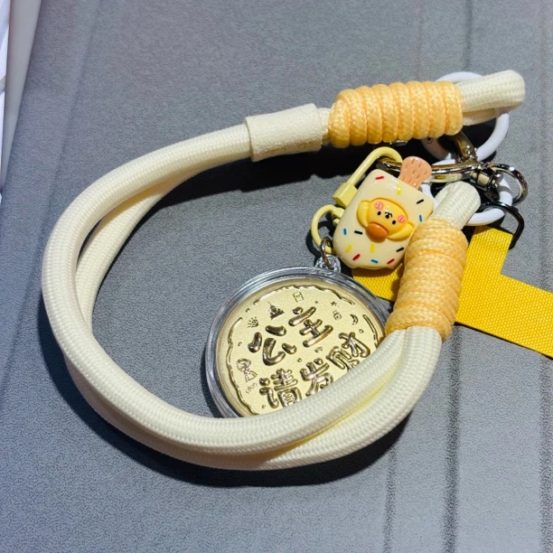 含金工艺品【深圳水贝X】【公主请发财挂件】礼物钥匙扣含金工艺品