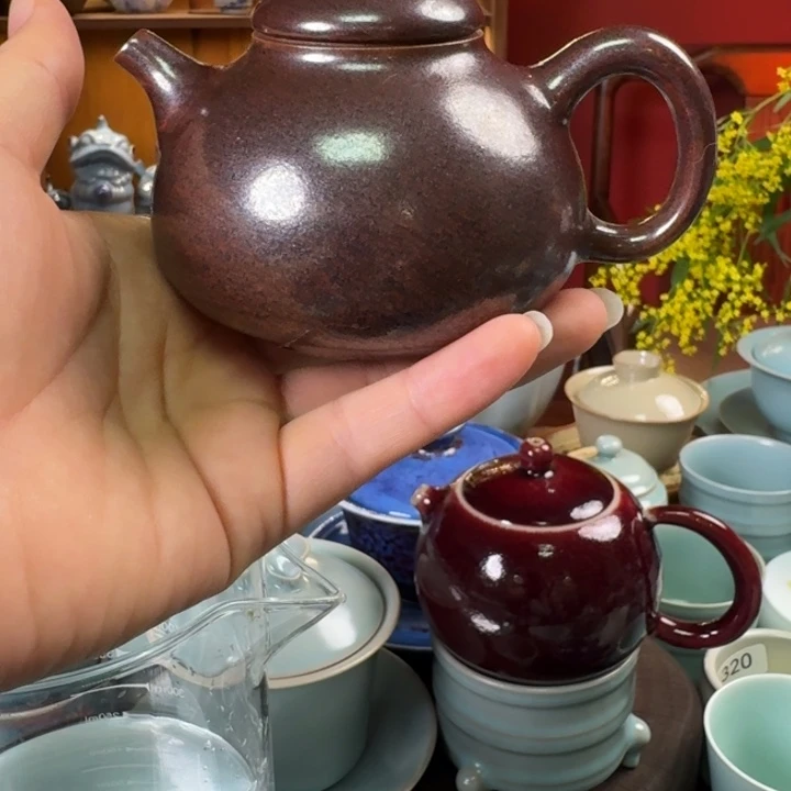 钧瓷壶微瑕，，，，，，，，，，
