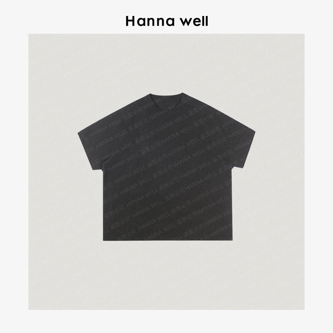 妞姐自制“大灰T”早秋可机洗！显瘦直角肩！松弛感廓形针织TX5C7356.