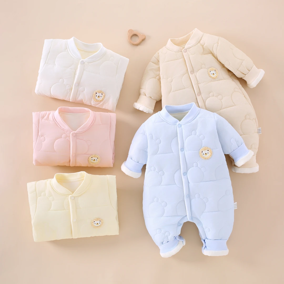 120克秋冬限定新款免洗三防棉服柔软棉服长袖婴幼儿童春秋款棉服·