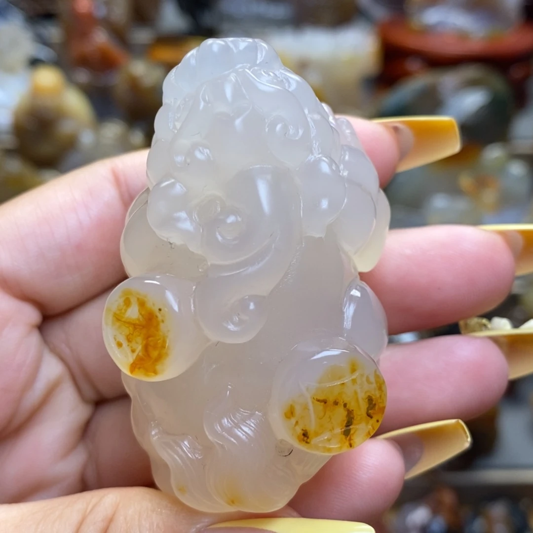 玛瑙/玉髓把件未镶嵌