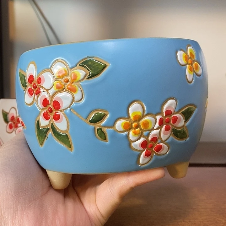 外13内11.5高10左右，纯手工制作，一单包邮