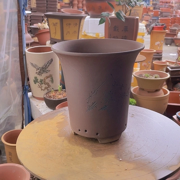 宜兴紫砂花盆单大号
