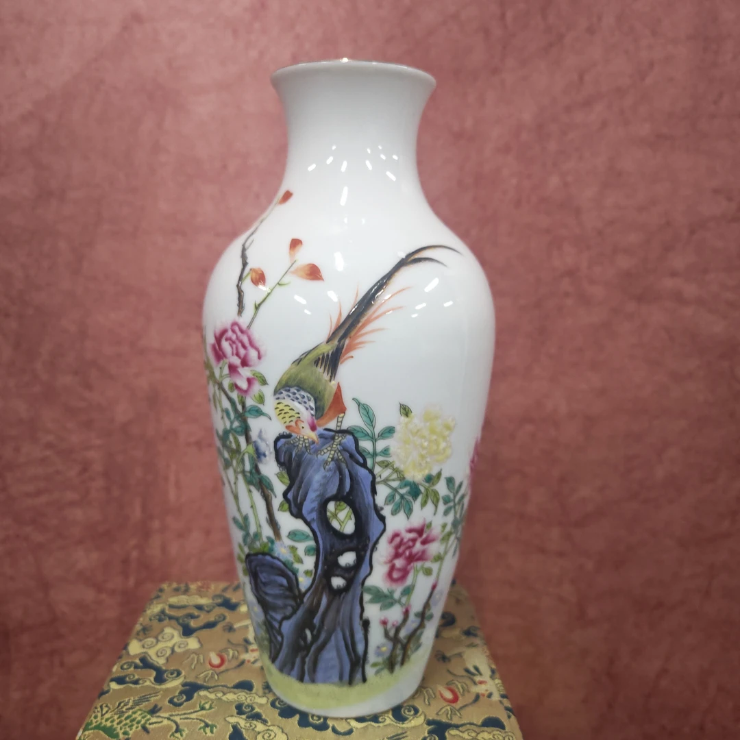 【景德镇】高温陶瓷，G茶道花开似锦赏瓶