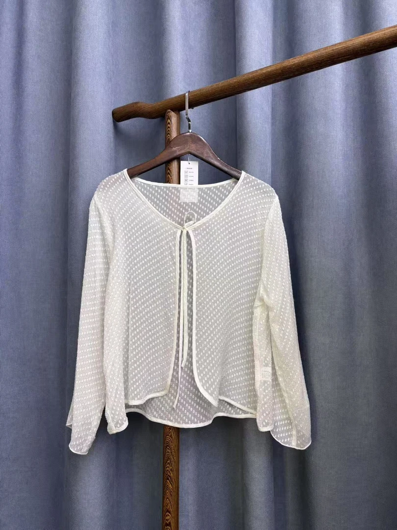 2025夏季新款时尚百搭桑蚕丝披肩短款外套女H1526