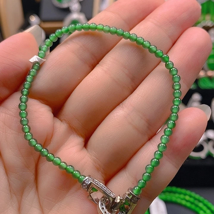 翡翠未镶嵌手链246655