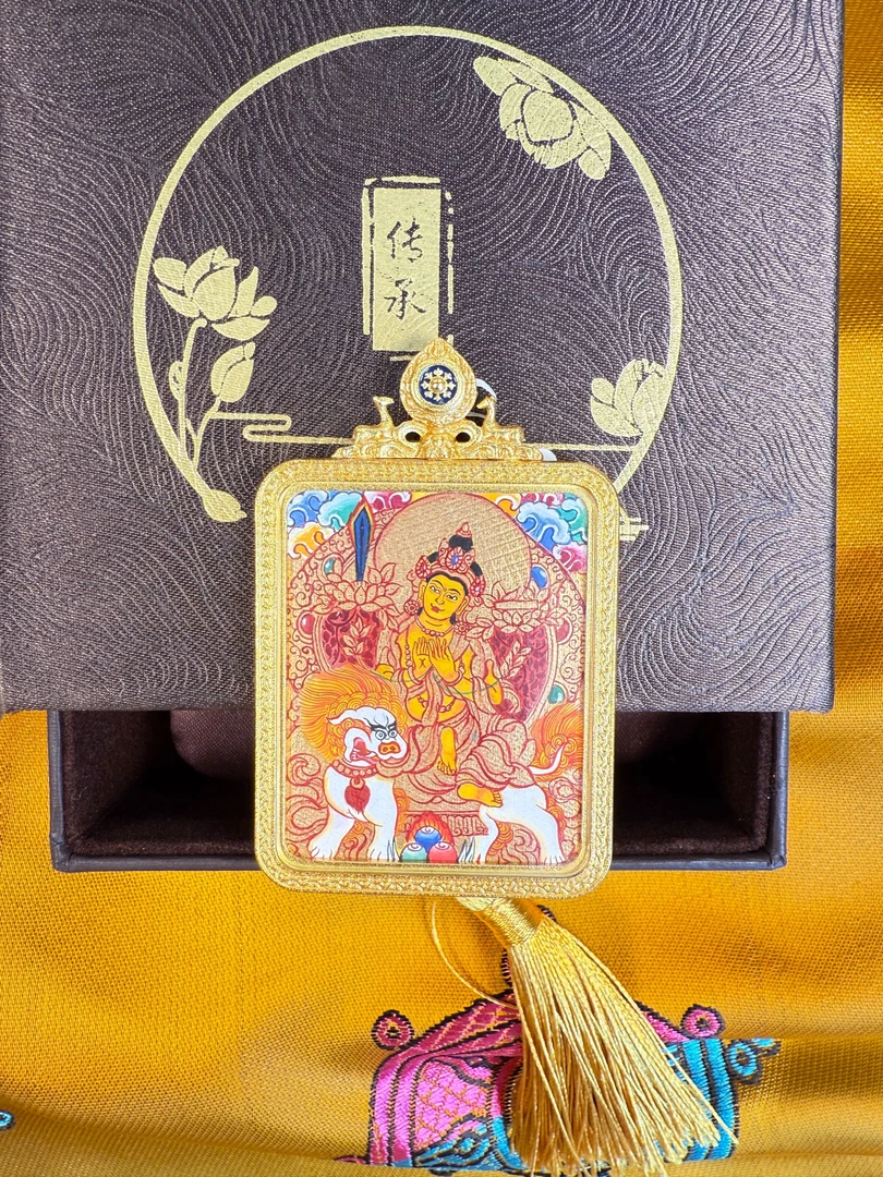 【纯善】热贡纯手绘唐卡--【金唐】----文殊