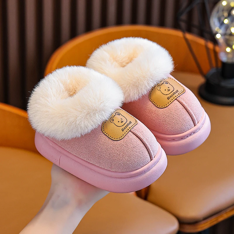 【加厚】儿童棉靴eva底冬季加绒保暖时尚可爱棉鞋小孩居家室外棉鞋