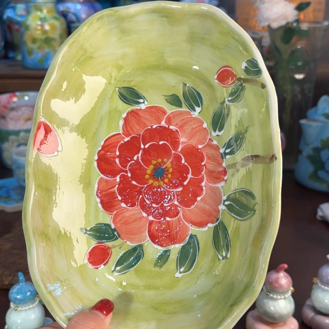 景德镇手绘高温釉下彩陶瓷茶具