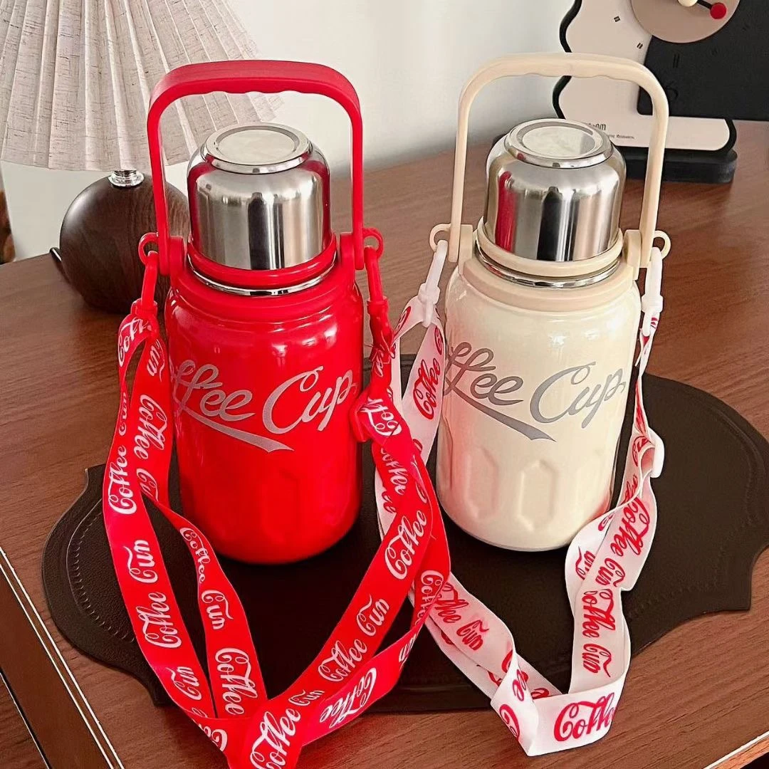 可乐高颜值大容量不锈钢保温杯便携-新老款 颜色随机发a1