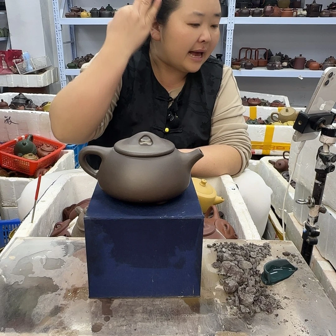 茶壶紫砂宜兴紫砂壶瑕疵处理