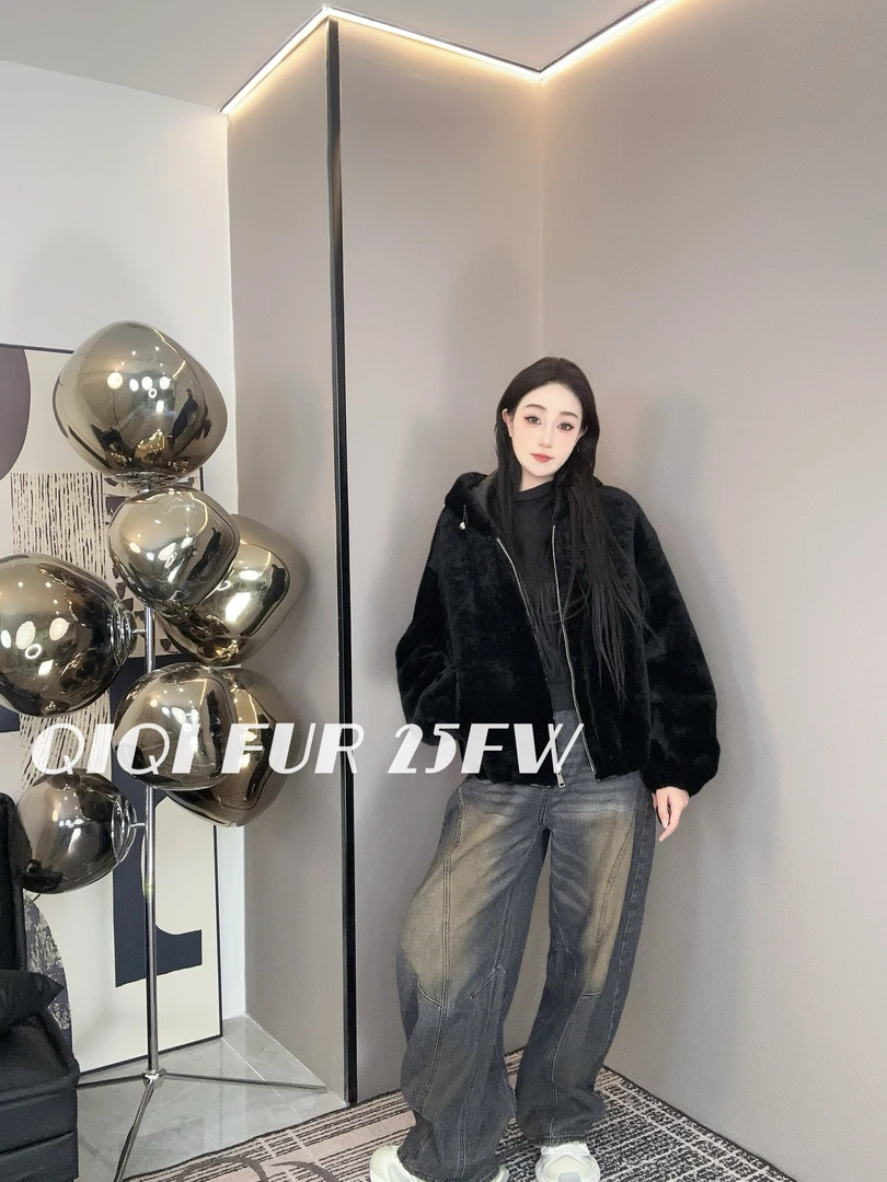 【琪琪推荐】XIASIQING｜25FW 2553 新款时尚休闲皮毛一体外套