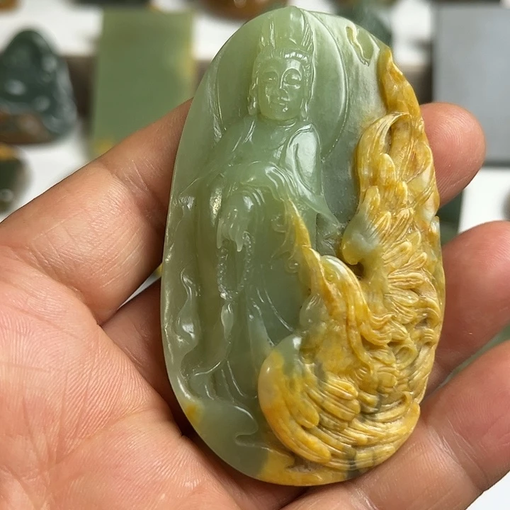 岫岩河磨玉（透闪石质玉）未镶嵌挂件