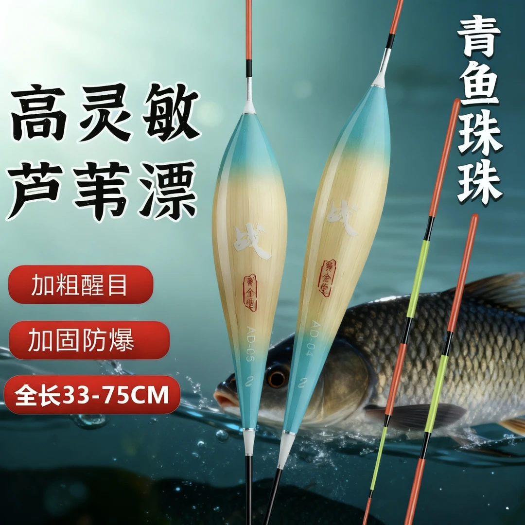 开战芦苇青鱼珠珠浮漂高灵敏黑坑大物青草翘行程漂