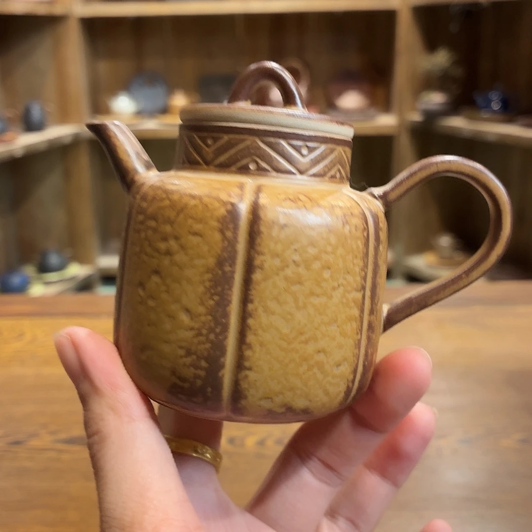 柴烧老岩泥茶器皿