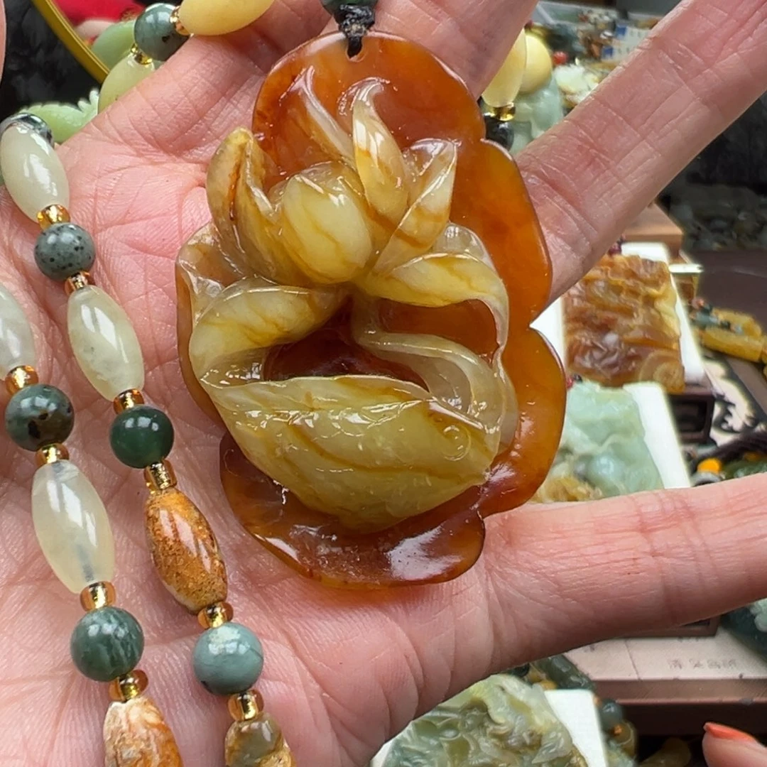 岫玉未镶嵌挂件挂件