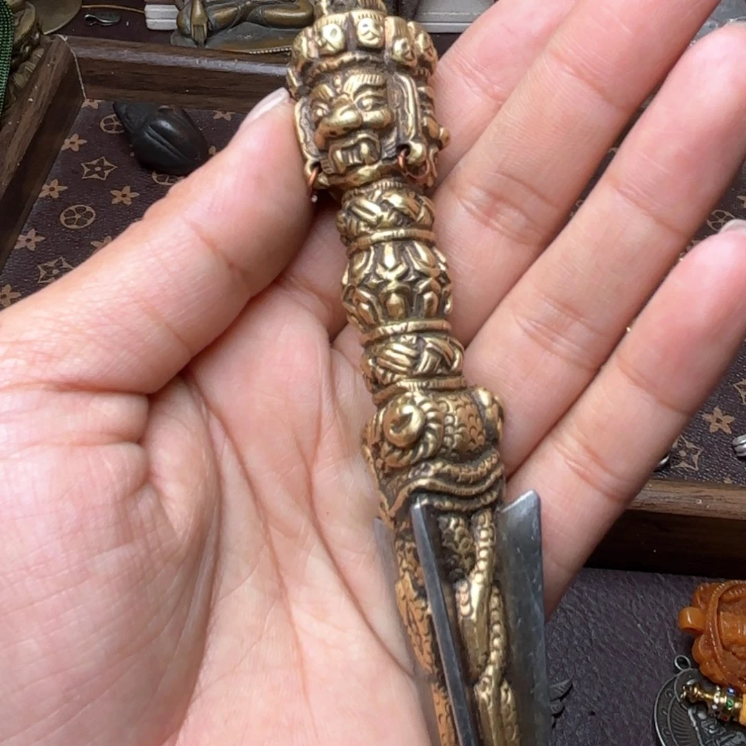 铜星月菩提吊坠项链