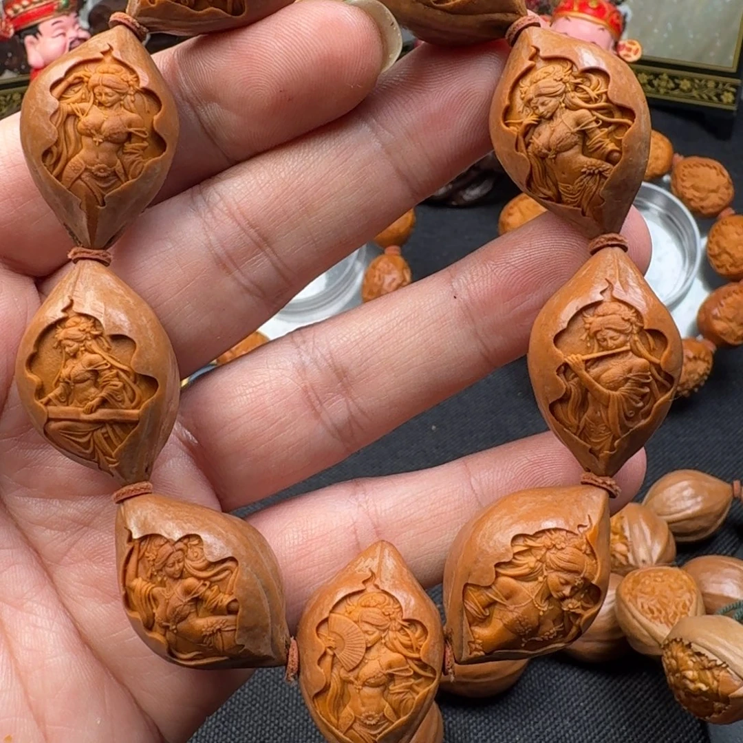 橄榄核手串/手链美女