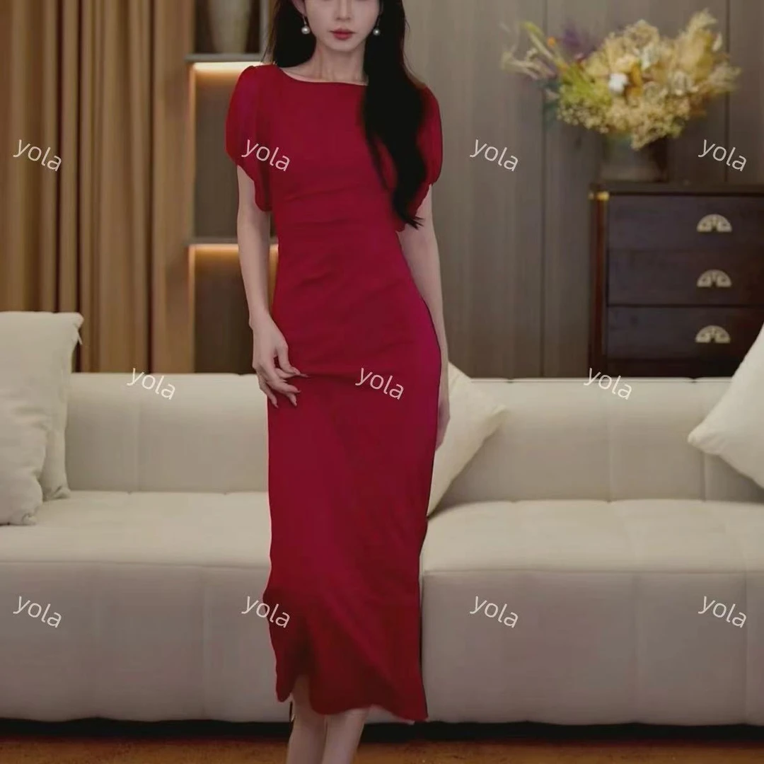 【yola】相思夏季新款法式设计感气质显瘦收腰连衣裙-CY118