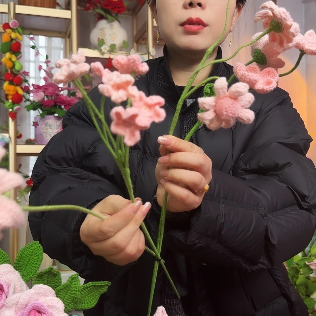 手工钩织设计花束