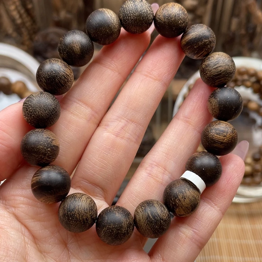 【闪购商品】沉香手串文莱黑棋楠1.2