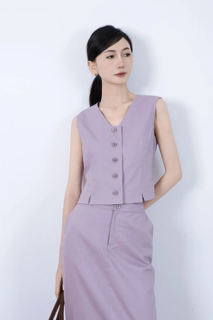 夏季时尚气质百搭显瘦无袖背心