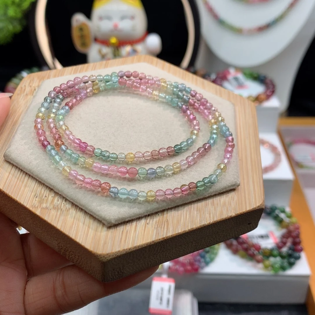 碧玺手链未镶嵌      3mm。