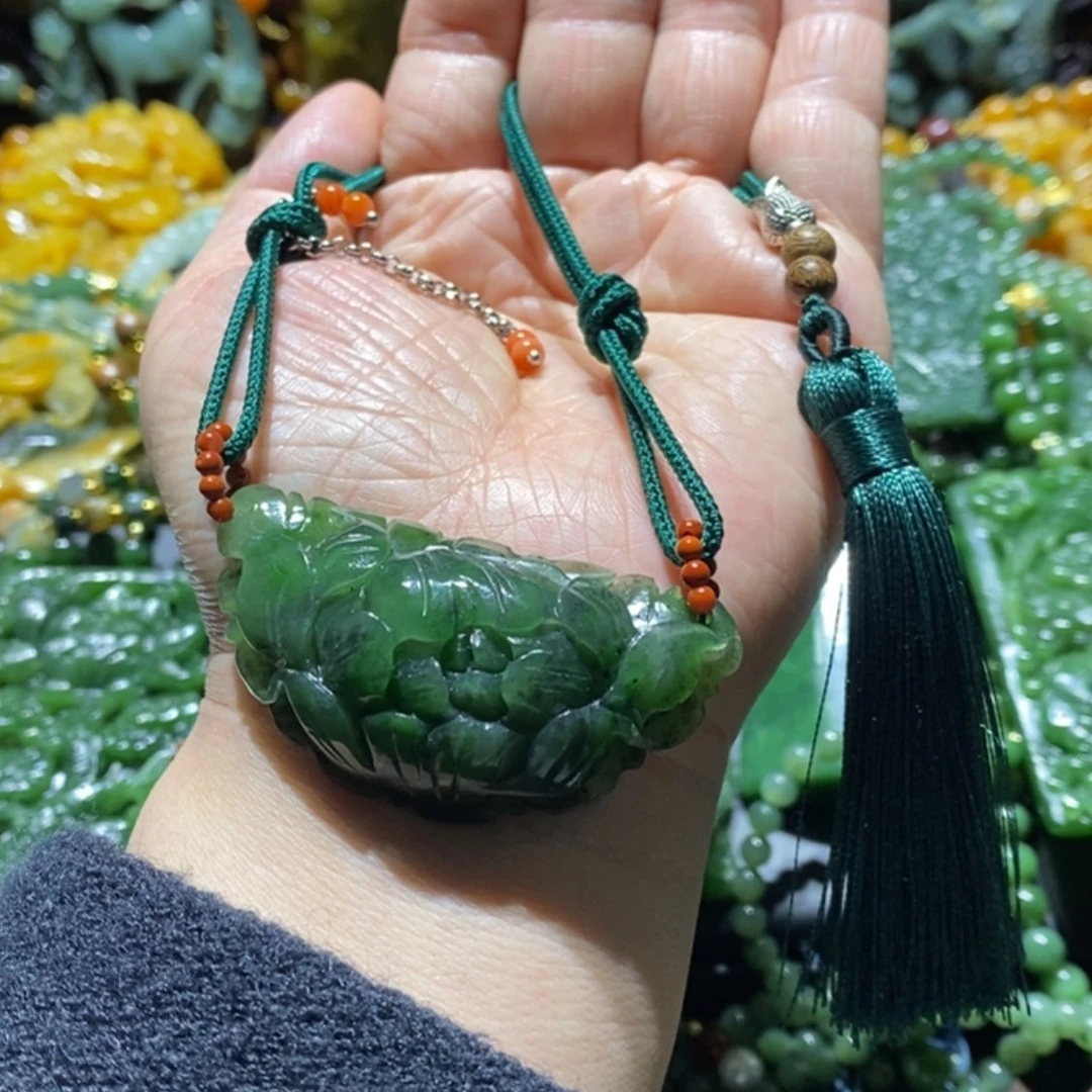 【闪购商品】蛇纹石玉毛衣链未镶嵌