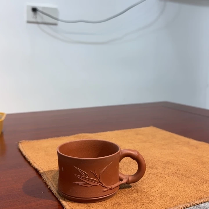 青****紫砂茶杯紫砂竹叶杯