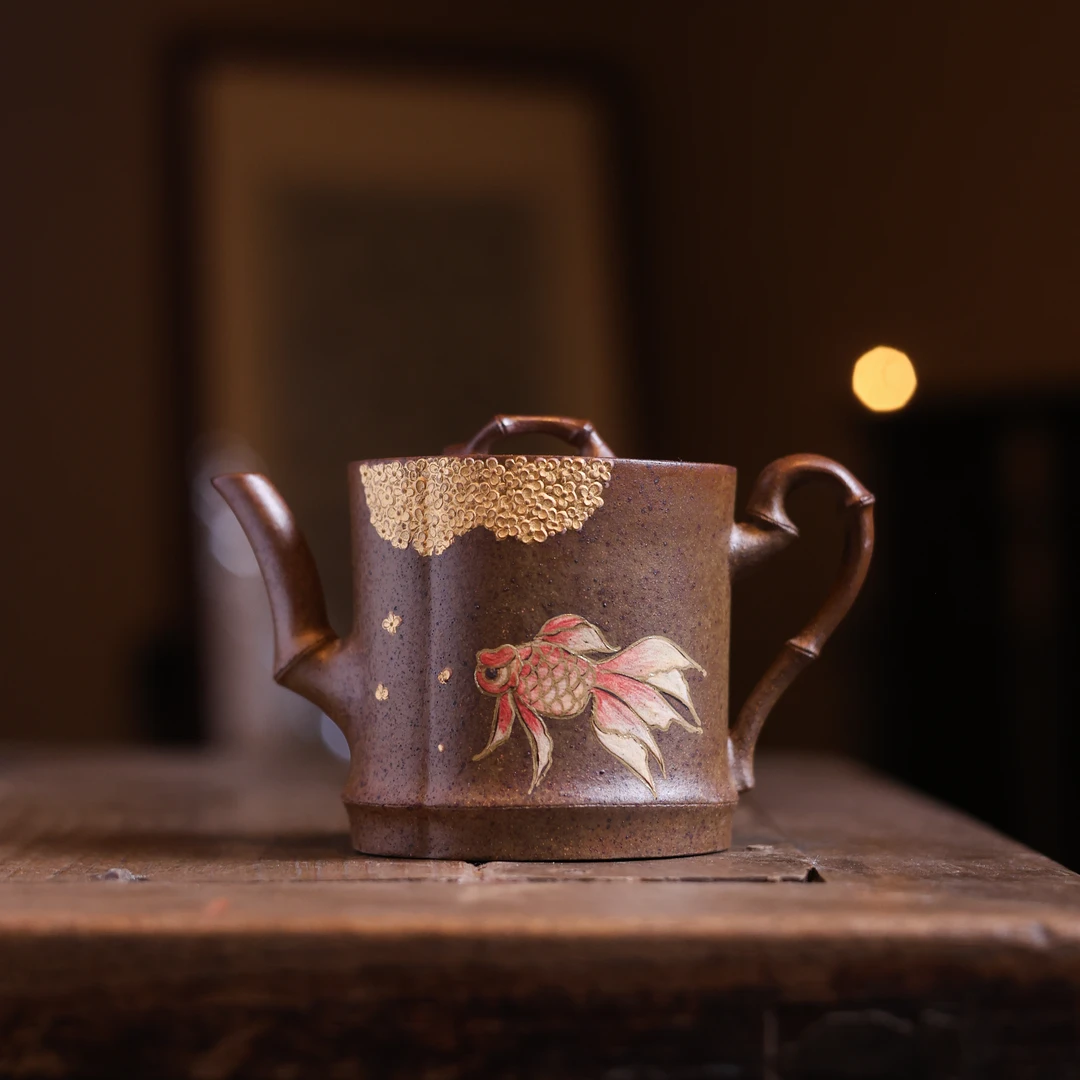 阿茶 阿茶 金玉满堂-观羽柴烧-紫砂壶（观羽0462）