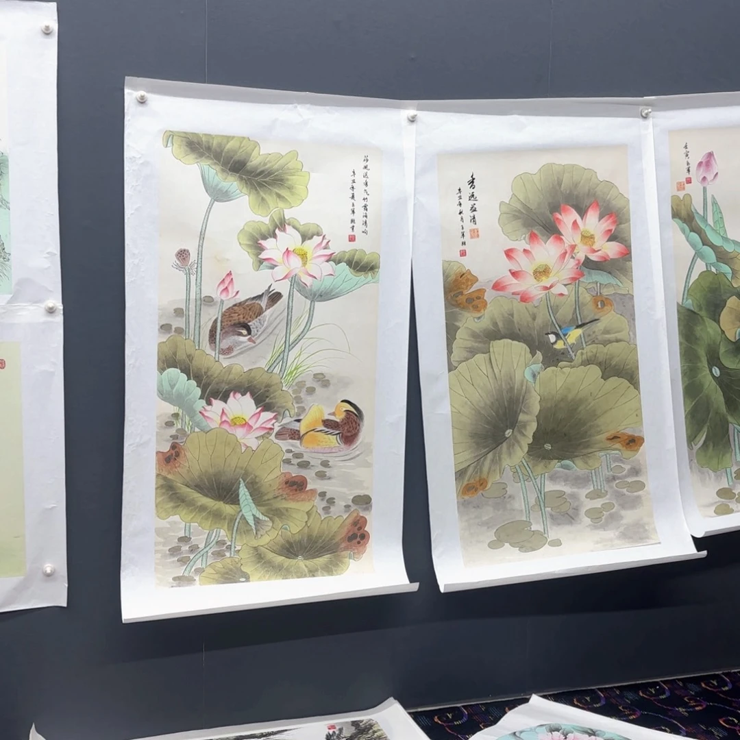 国画翰*林刘玉军4尺花鸟马