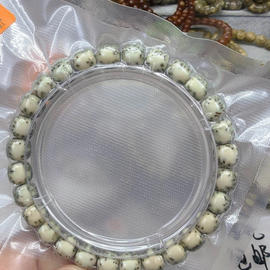 星月菩提手串102殿堂半臂大留白星月菩提单圈8×7