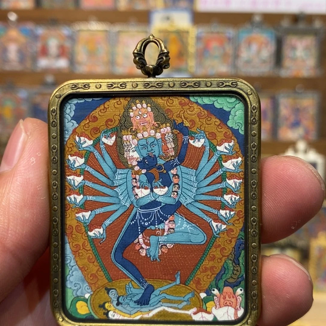 手链藏卡喜金刚唐卡纯手绘