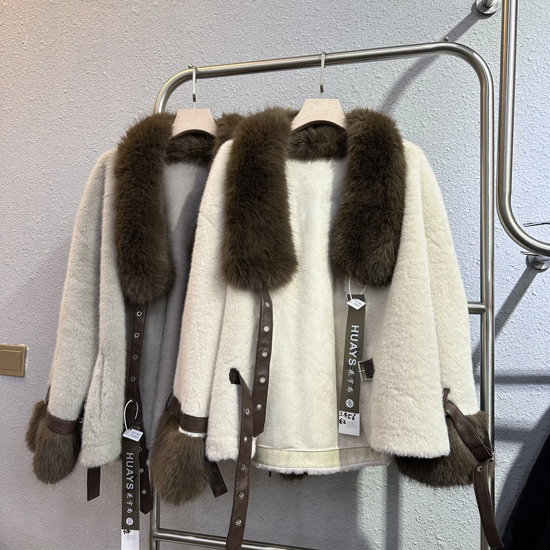 【HJ大码】24010毛毛外套女款气质时尚秋冬