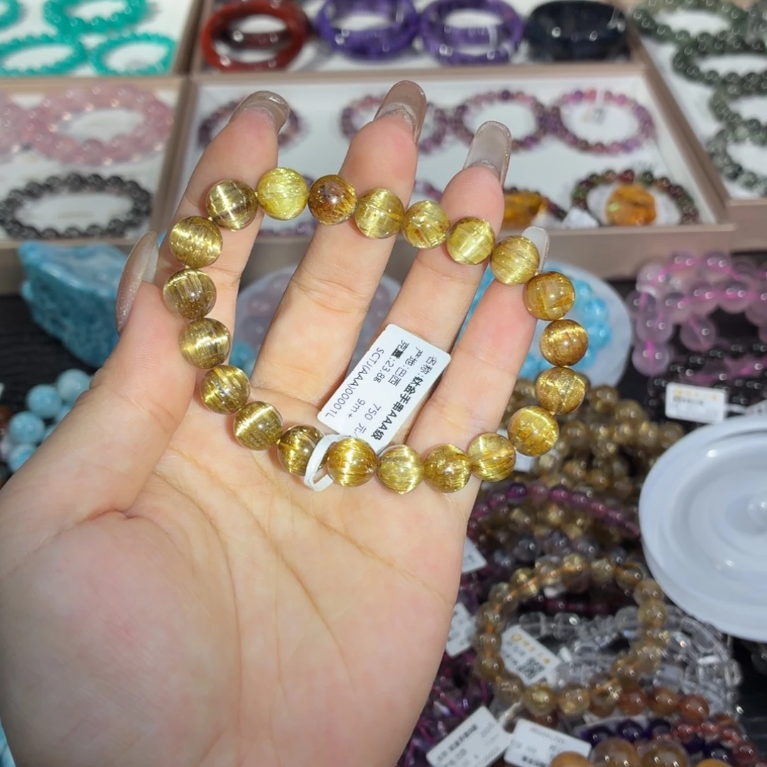 手串未镶嵌发晶顺发猫眼钛金9+