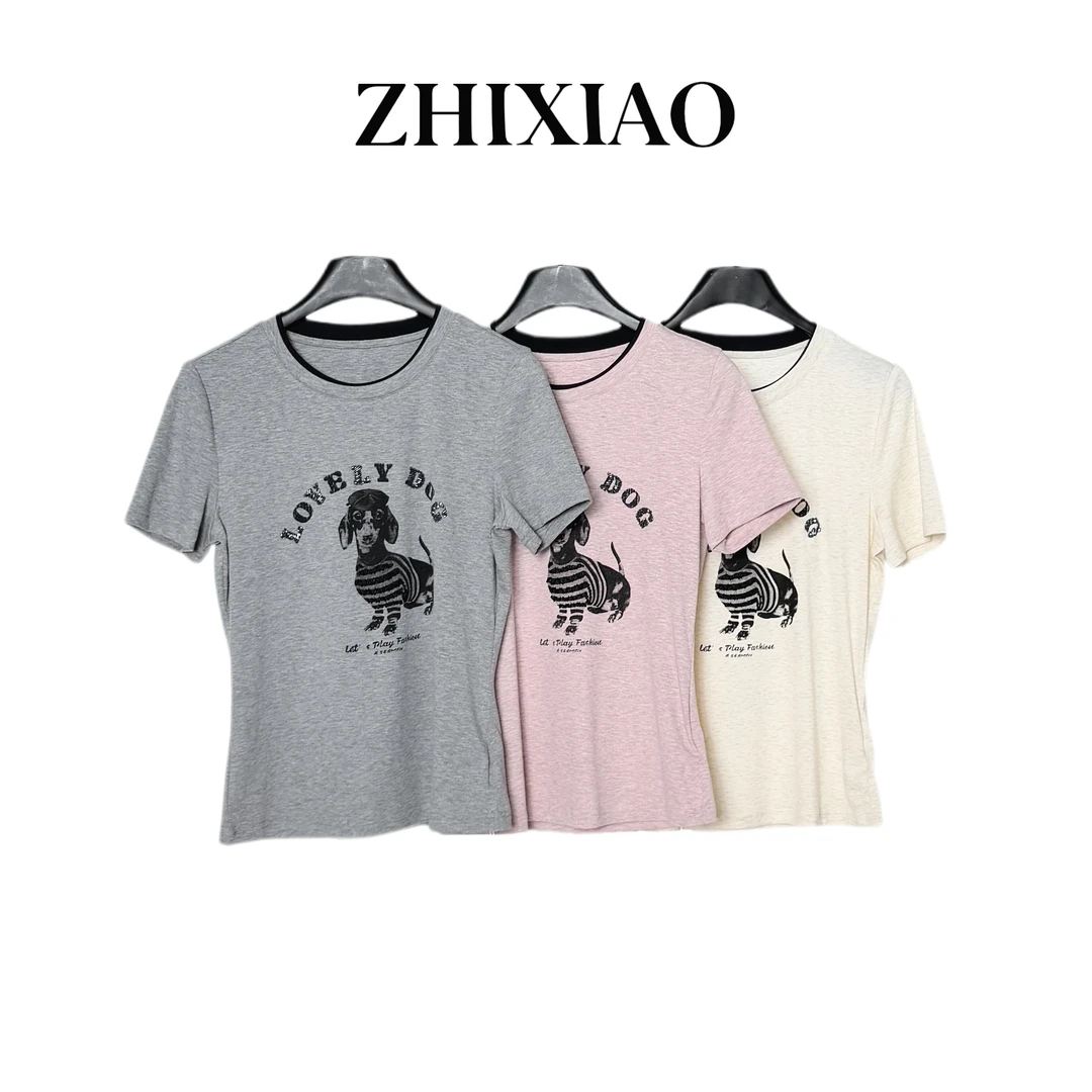 【ZHIXIAO】夏季新款：小狗短袖上衣82512
