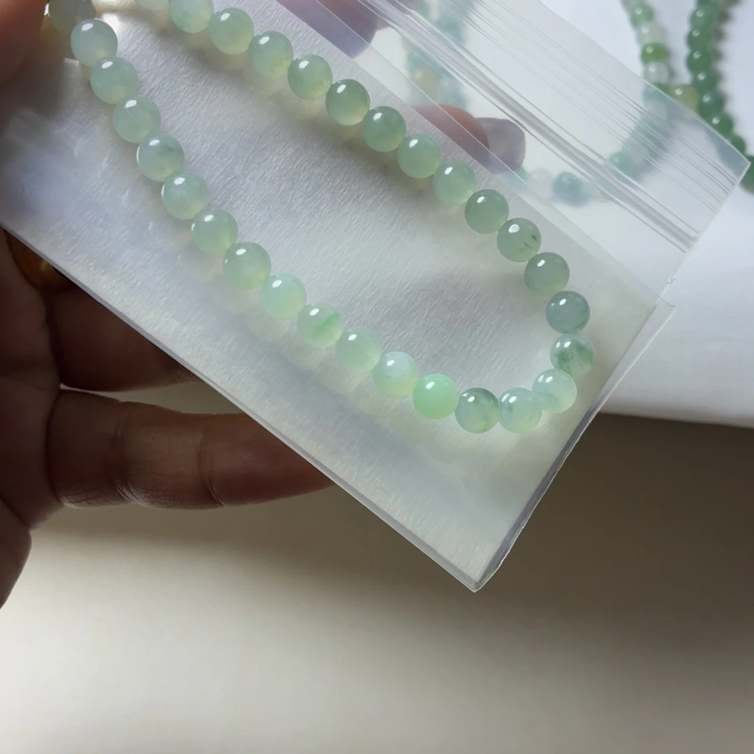 定制翡翠未镶嵌翡翠珠链