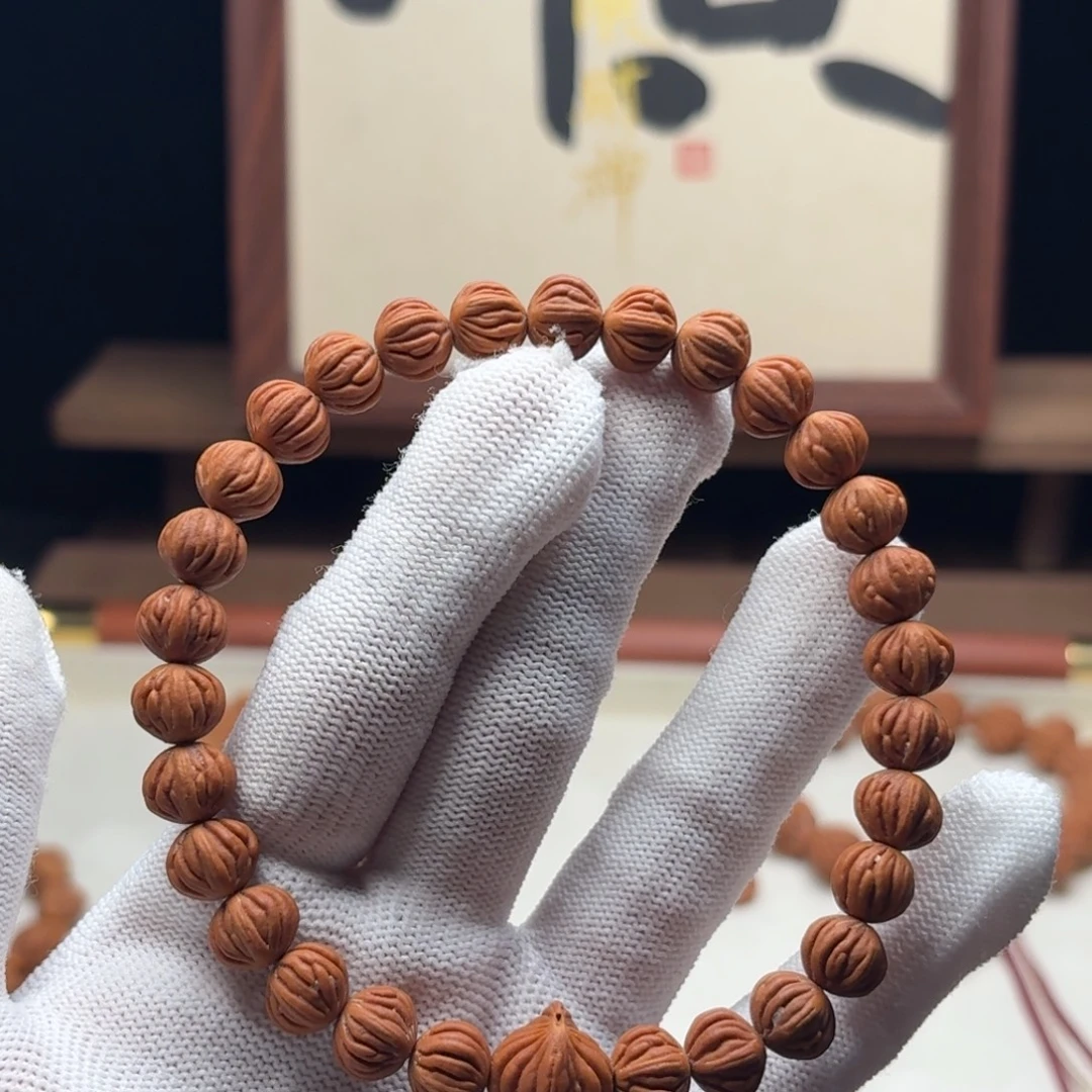 小***屋木质类陕西龙纹桃核