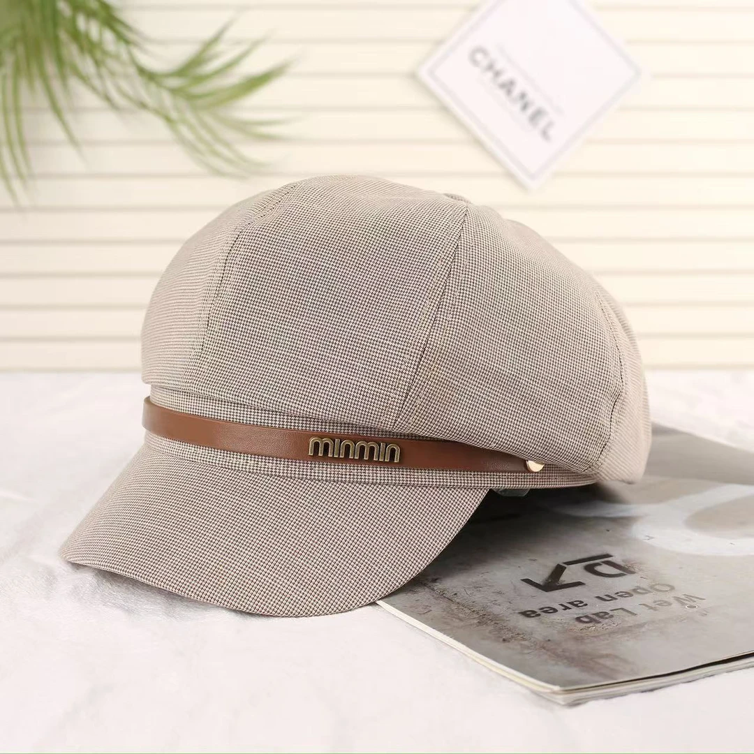 八角帽女高级感英伦风复古气质百搭鸭舌贝雷帽春季画家报新品