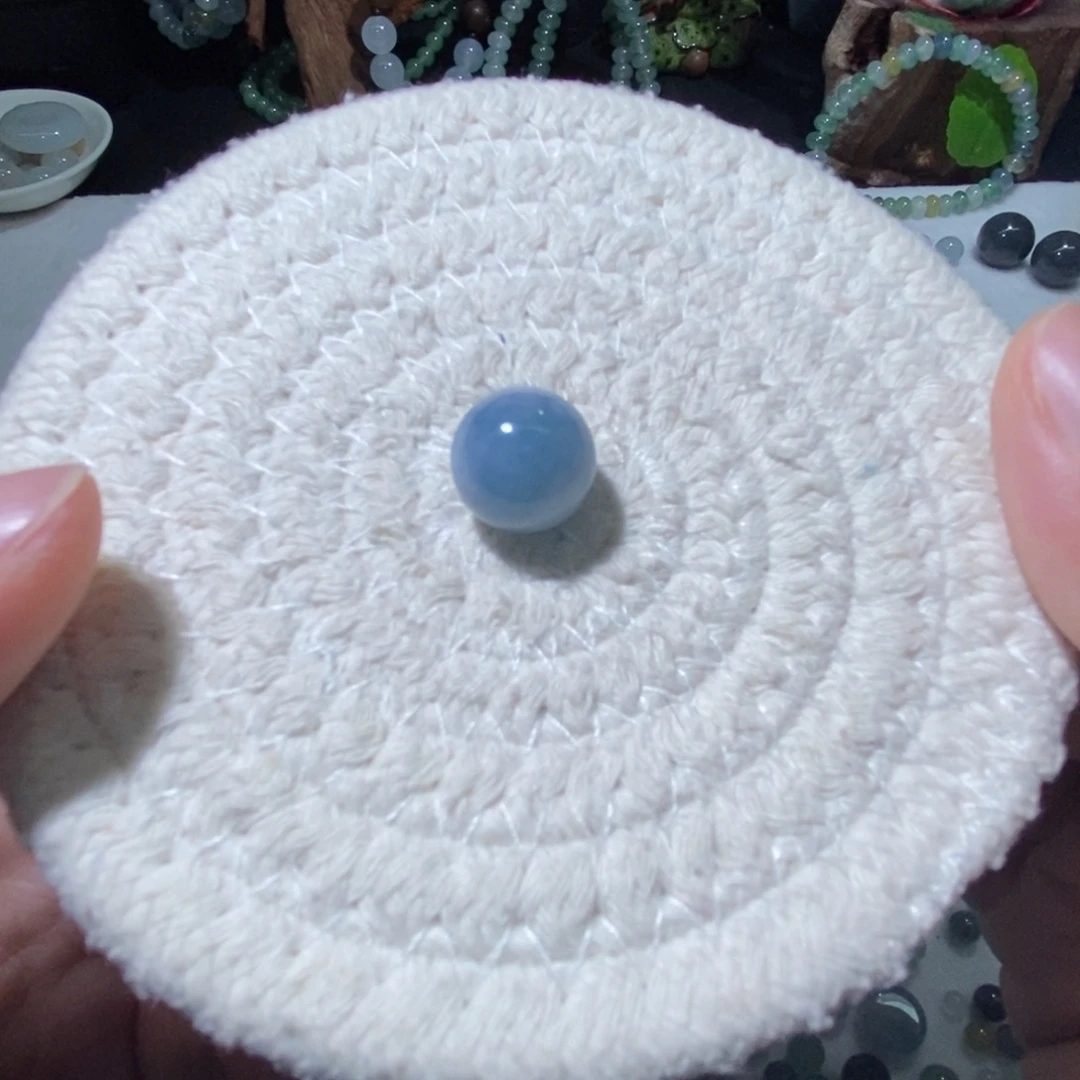 翡翠散珠翡翠牛仔蓝 卡13.3