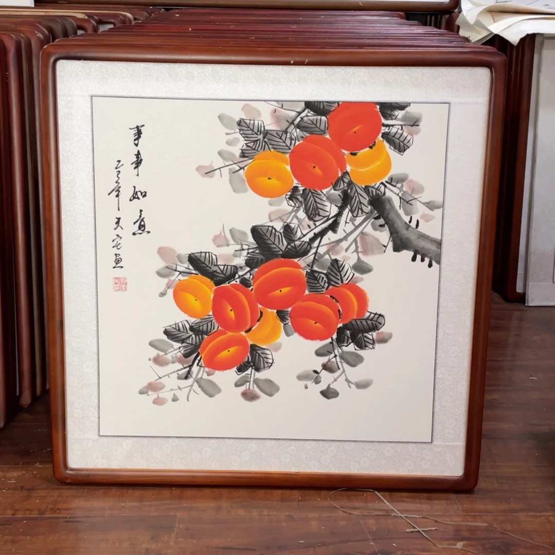 国画带框尺寸63*63厘米