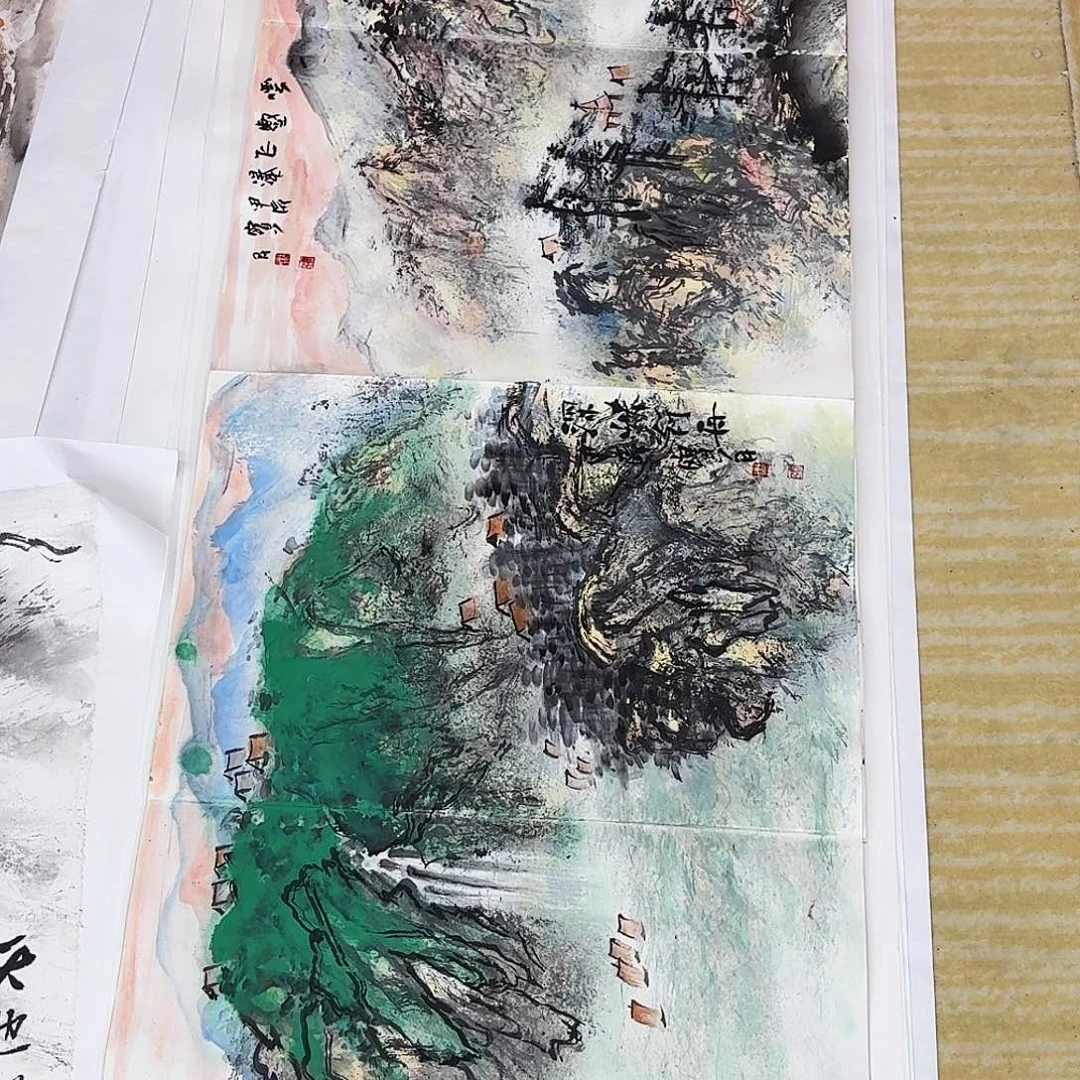 凡***子国画山水大册页一套