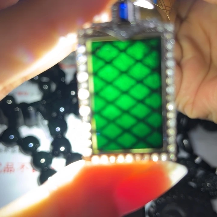 翡翠银S925镶嵌颈饰墨翠