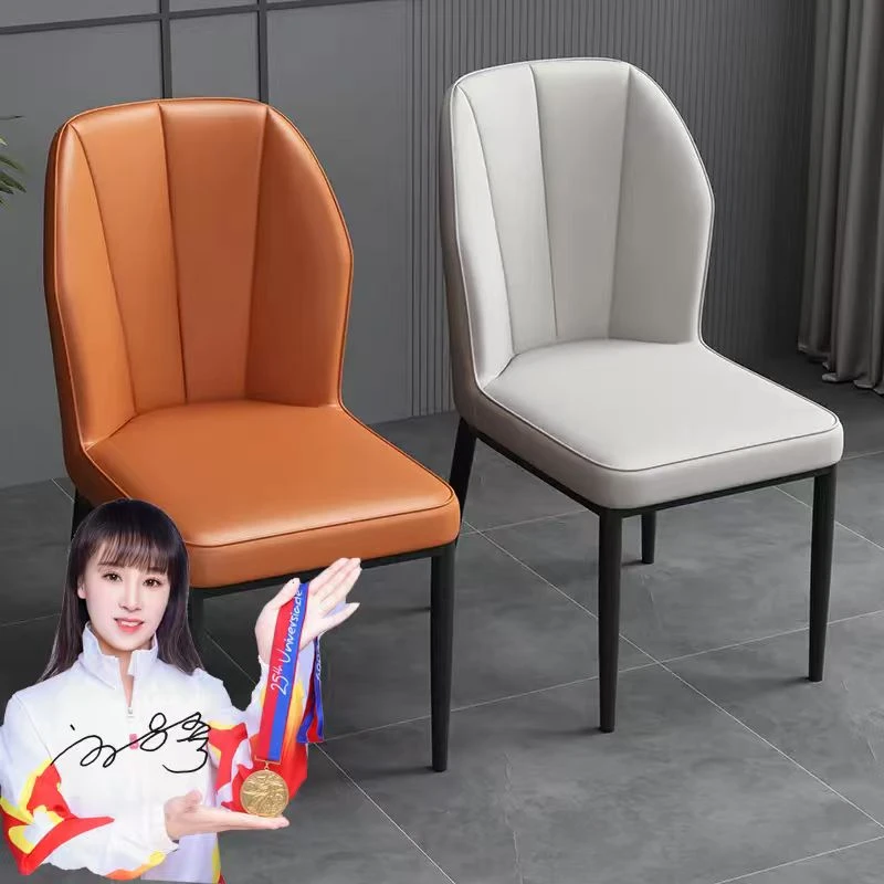 意式极简餐椅家用轻奢靠背椅现代简约休闲凳高级感餐厅餐桌椅